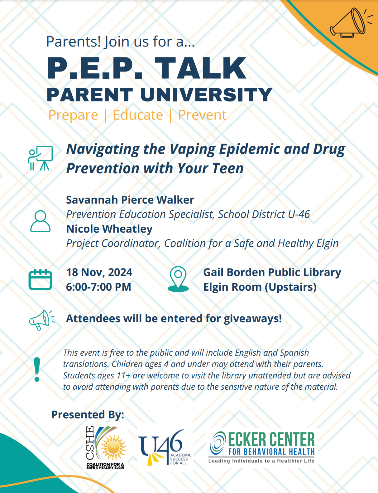 PEP Talk on Vaping Poster PEP Talk on Vaping Poster